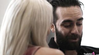 milf dominates male escort roleplaying as her coworker