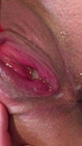 Creampie triggered contractions! My last fuck in the 40th week of pregnancy!!!   Clip 2