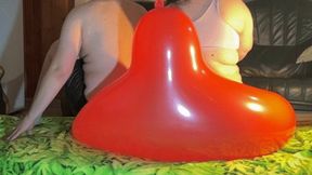 (CR-2) 16 Huge 60-100cm very thick Balloons crushed by are asses! 2 camera angles with slowmo!