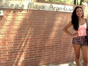 Military girl, journalism student and now... porn model. Paulova, the new college girls