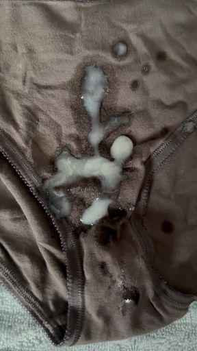 Cum on wife's panties 20