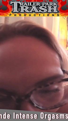 Petite Blonde Cums on Huge Cock and Takes a Giant Load on Her Face
