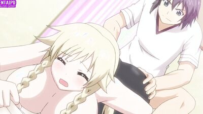 Sexy blonde in black stockings gets rammed by her boyfriend in hot hentai action