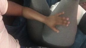 I told to raise that leg up so i can see that pussy print