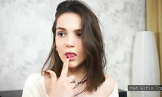 Watch this amateur babe tease her tight booty with her small tits on webcam