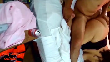 Fat Latina milf gets fucked hard while hubby watches