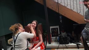 behind the scenes of gangbang anal orgy with oksana katysheva, nicole murkovski and margo von teese!