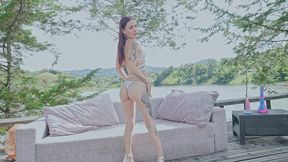 yessica bunny, that slut, is always happy when she gets fucked by lots of huge black dicks, dap, anal. hard anal.