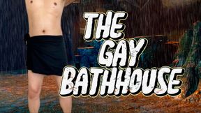 A gay man had sex with a lot of men in a gay bathhouse and swallowed a lot of cum