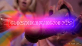 Gloryhole Fuck-Pig POV Cocksucker Training with Goddess Kyaa - 720p MP4