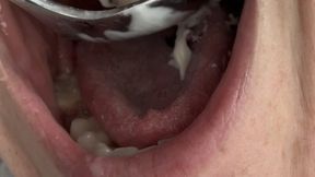 Milf Eats Yogurt Cup
