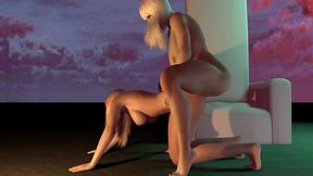 futanari dickgirl fucks girl s ass doggy style