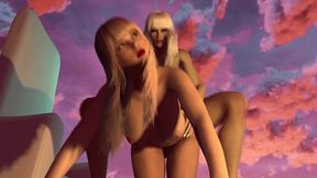 futanari dickgirl fucks girl s ass doggy style