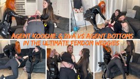 Ziva Fey - Agent Koochie And Ziva VS Agent Bottoms In The Ultimate Femdom Wedgies