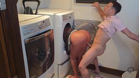 Naughty dude with an impressive dick nails an incredible stepmom brunette with huge forms