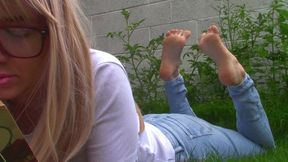 Barefoot Outdoors Reading Angles