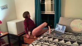 Exhibitionist, Ass to Mouth, Dildo Deepthroat, Sissy