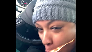 Snowboarding beauty deepthroats and facials it