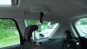 Outdoor sex at German Autobahn with Popp Sylvie