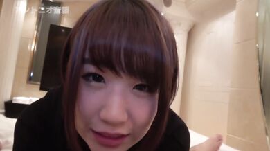 Cute Japanese amateur teen tongue deep in his ass blowjob