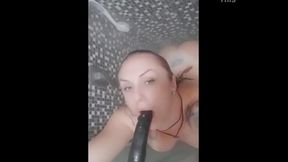 Hot Girl gets horny and masturbate herself - Dildo fucking and Fingering - Close up ass and pussy