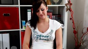Sexy seasoned beauty plays with her big tits on webcam