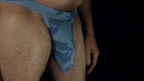 Bulge Filling the brief with thick cock and balls.