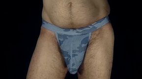 Bulge Filling the brief with thick cock and balls.