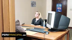 Perv Principal - Petite Stepmom Vivianne Desilva Satisfies the Kinky Principal to Avoid Expulsion