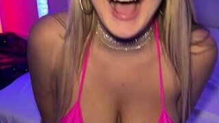 Super thick blonde will do anything to get that cum