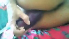 Stunning solo with Turkish woman fucking her holes with an eggplant