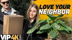 HUNT4K  I�m the sluttiest neighbour and I fuck in front of my BF! So what?