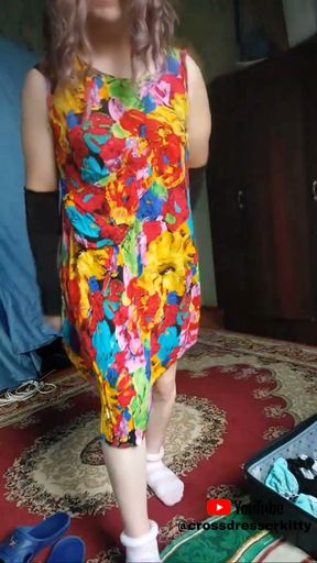 +18 Youtube Model Crossdresserkitty Sexy Villager Housewife Dress Long Stockings White BBW Femboy Stripteasing At&hellip;   Clip 1