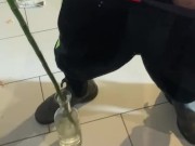 Jerk & cum at mirror