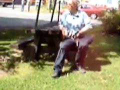 Old Man Jerks In The Park
