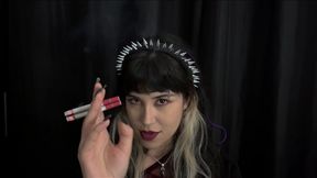 Smoking two cigarettes at the same time