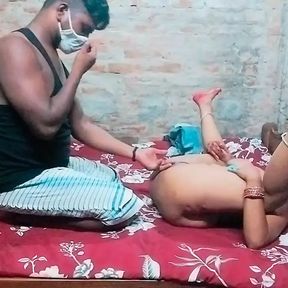 Indian Hot Bhabhi and Young Dever Fucking Fully Shaving Pussy - Couple Sex