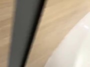 Wanking  in public toilets nearly got caught