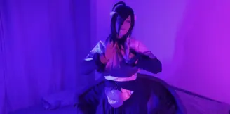 Hot Night in Albedo Cosplay – Seduction from Overlord