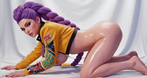 Rumi from KPOP Demon Hunters Dancing Naked (Cartoon 3D Ai) 01