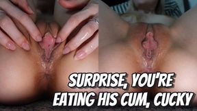 Surprise You’re Eating His Cum POV Cuck Training - 4K