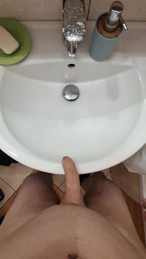 in the bathroom I almost got caught by roommate