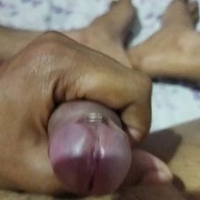 My pierced cock and her water