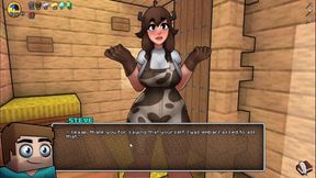 Hornycraft milking big boobs furry animation