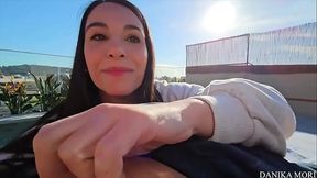 Do you know that the best way to fight the heat is to get wet? And I don'_t mean in the pool!OUR NEIGHBOR CAUGHT US!