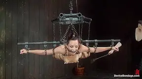 Hot Bryn Blayne In Chain Only Suspension Bondage