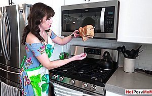 Stepson cheering up his MILF stepmother Jenna Noelle with his big cock