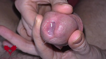 Open peehole cumshot