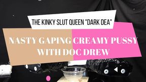 Slut Queen Dark Dea gets fucked, fisted, and pissed her nasty, creamy pussy