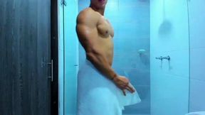 Dante Santos Jerking Off in the Shower